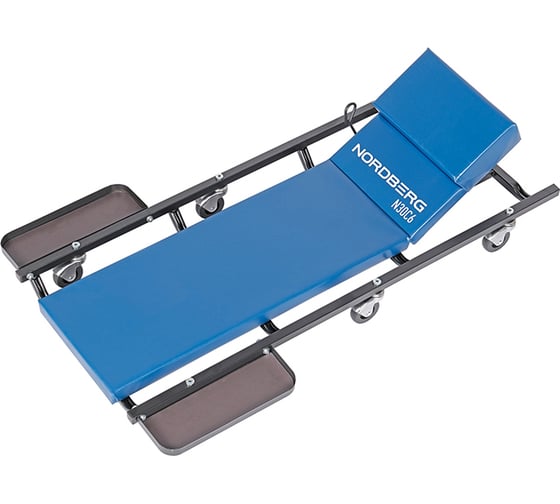 Лежак подкатной с подъемным подголовником и магнитными лотками NORDBERG N30C6