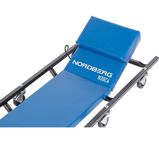 Лежак подкатной с подъемным подголовником и магнитными лотками NORDBERG N30C6