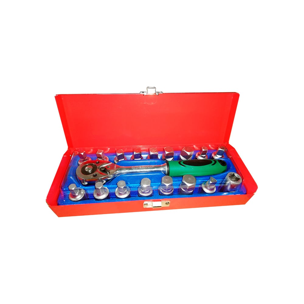 Набор головок 3/8 для сливных пробок 18 предметов AV Steel AV-920081 ...