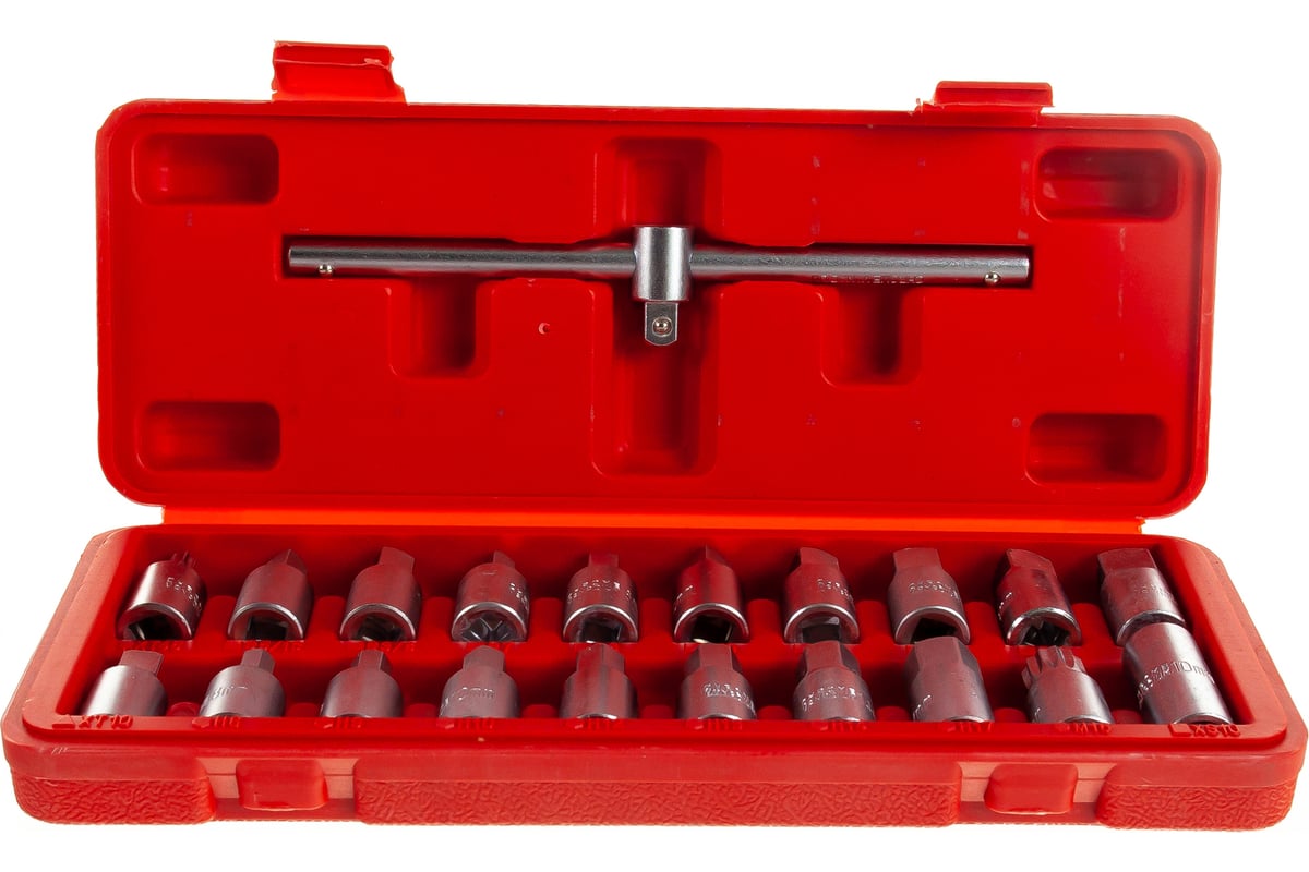 Набор головок для масляных пробок 21 предмет AV Steel AV-920028 ...