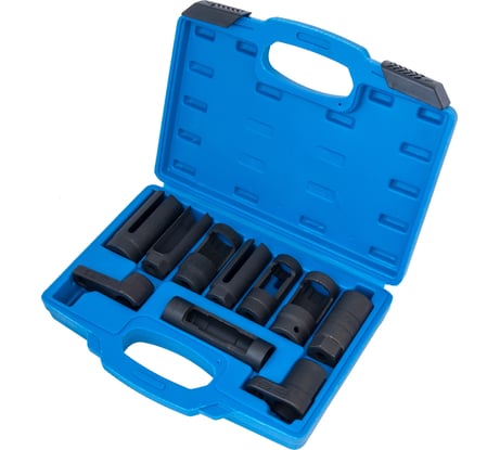 Набор головок 3/8,1/2 для снятия кислородных датчиков 10 предметов AV Steel AV-920043