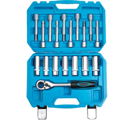 Набор инструмента для разбора стоек с проходной трещоткой, 18 предметов AV Steel AV-922058