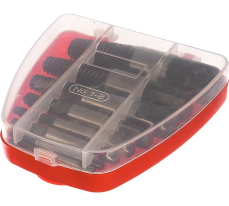 Набор экстракторов резьбы HSS 4241,8предметов ROCKFORCE RF-63006B(29883)