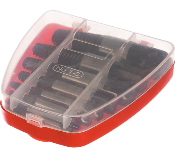 Набор экстракторов резьбы HSS 4241,8предметов ROCKFORCE RF-63006B(29883) 1