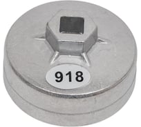 Съемник масляного фильтра ROCKFORCE крышка, 74мм х 15гр, выпуклая грань RF-10687415(26731)