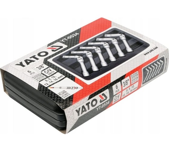 Набор ключей YATO 3/8" к калильным свечам 6 предметов YT-0534