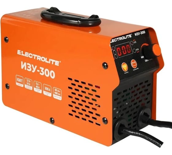 Инверторное пуско-зарядное устройство Electrolite изу-300 EL 12/24 В, 50-400 Ач, 220 В 5107