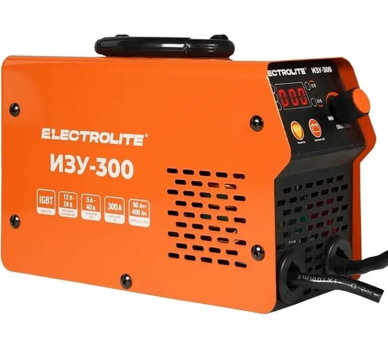 Инверторное пуско-зарядное устройство Electrolite изу-300 EL 12/24 В, 50-400 Ач, 220 В 5107