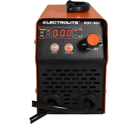 Инверторное пуско-зарядное устройство Electrolite изу-300 EL 12/24 В, 50-400 Ач, 220 В 5107