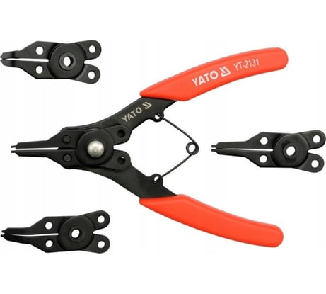 Съемник стопорных колец+3 насадки YATO 160мм YT-2130