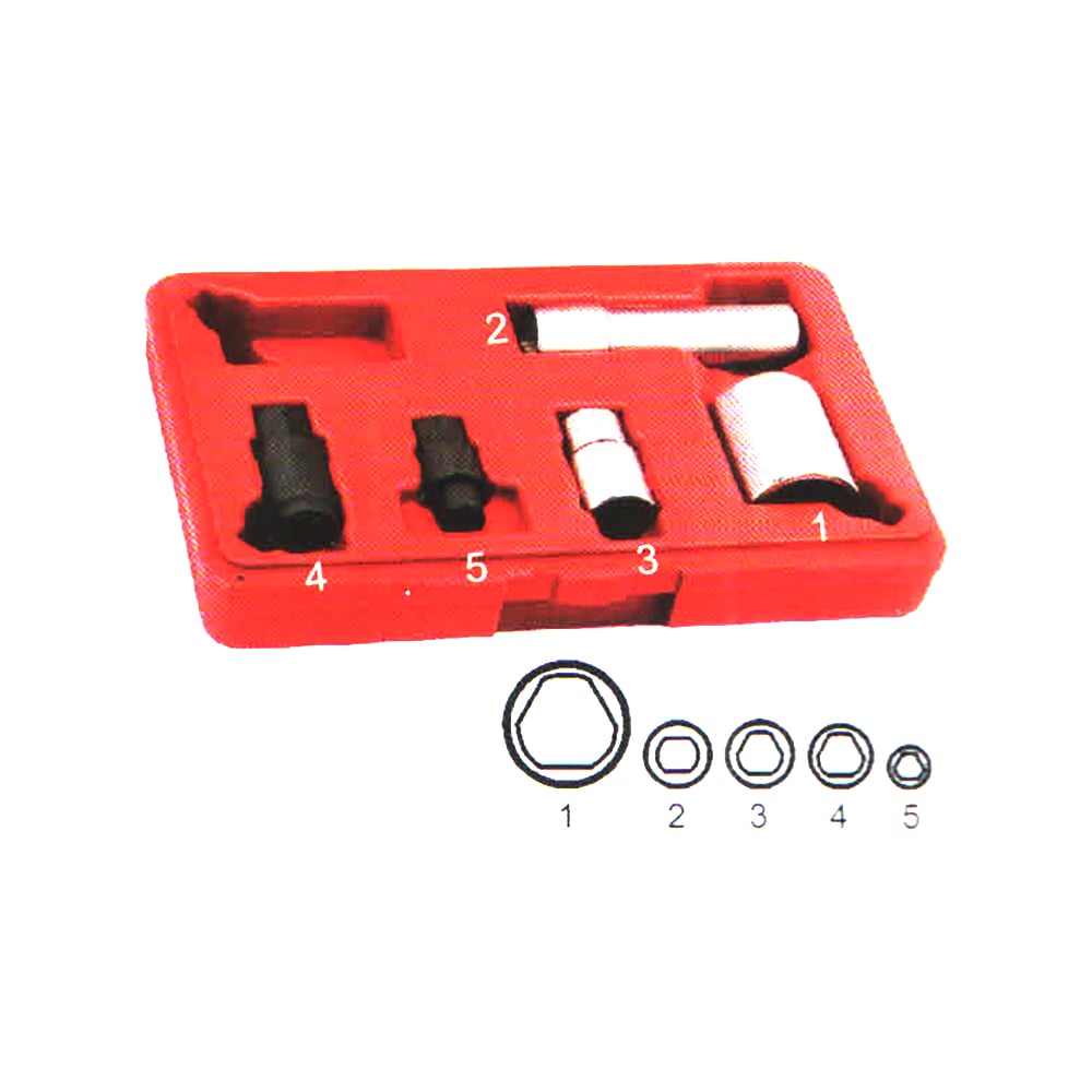 Набор специальных головок для ТНВД BOSCH 5 пр. для BOSCH VE, TDI, CR ...