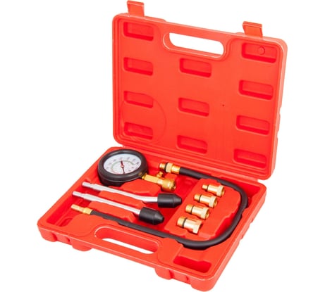 Компрессометр с набором насадок для бензиновых ДВС AV Steel, AV-925001