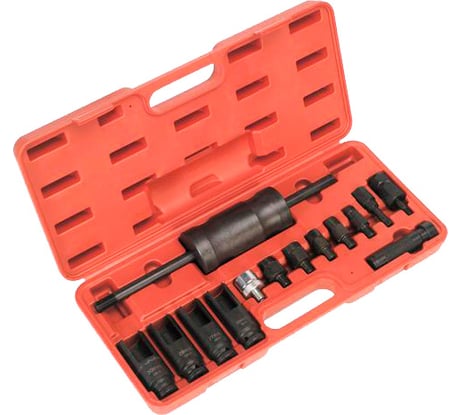 Набор съемника форсунок Common Rail с обратным молотком 14 предметов AV Steel, AV-926002