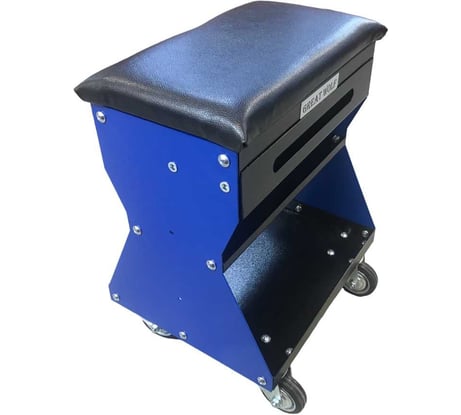 Подкатной ремонтный стул Great Wolf синий GWT-B1