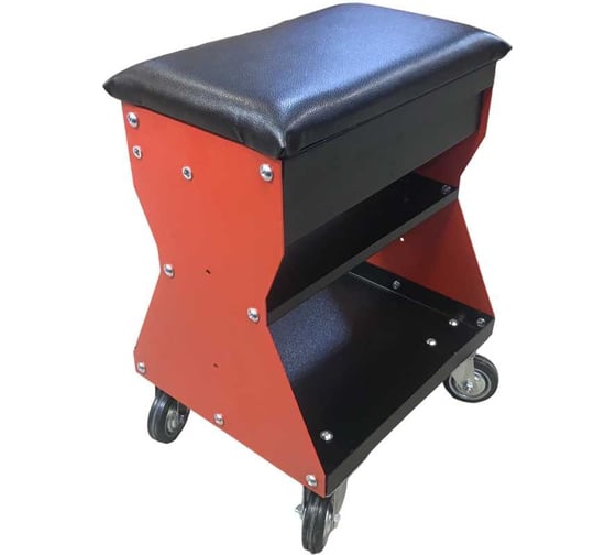 Подкатной ремонтный стул Great Wolf красный GWT-R1
