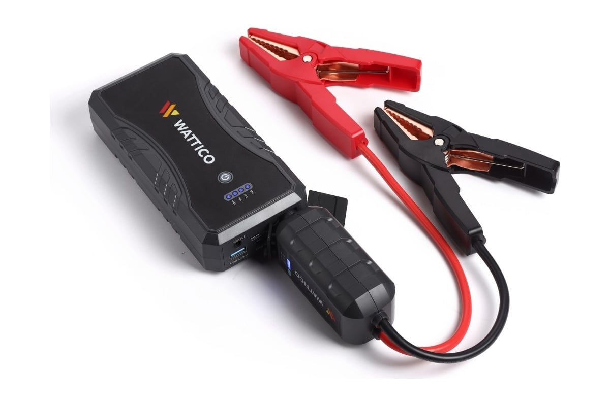 Пусковое зарядное устройство WATTICO для аккумулятора автомобиля Jump  Starter Compact 1500А 00-00000105 - выгодная цена, отзывы, характеристики,  фото - купить в Москве и РФ