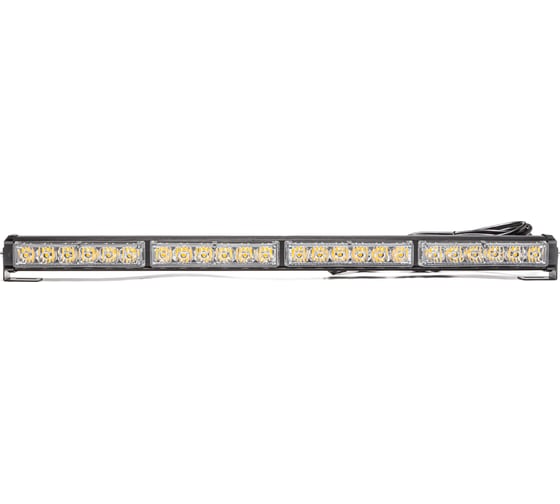 Маяк-стробоскоп АВТОЭЛЕКТРИКА ae24w-4eps-1s 24вт, 12/24в, 1-стор., 4 блока epistar, 18 реж., провод 3м, кронштейн 09.02425