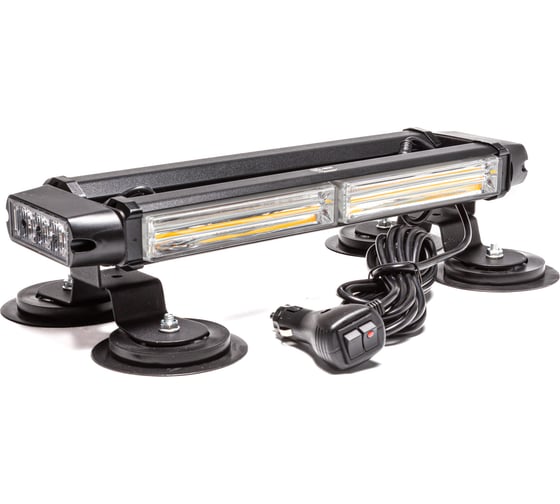 Маяк-стробоскоп АВТОЭЛЕКТРИКА ae30w-2cob-4s-m 30вт, 12/24в, 4-стор., 2+2+2 блока cob, 13 реж., провод 3м, магнит 09.02335 1