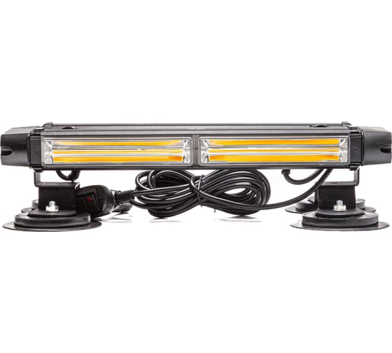 Маяк-стробоскоп АВТОЭЛЕКТРИКА ae30w-2cob-4s-m 30вт, 12/24в, 4-стор., 2+2+2 блока cob, 13 реж., провод 3м, магнит 09.02335