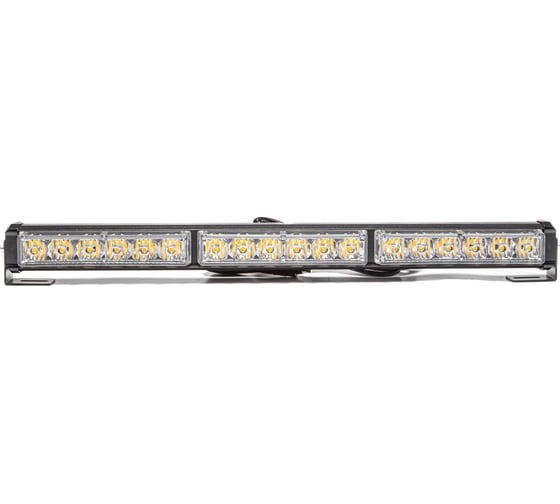 Маяк-стробоскоп АВТОЭЛЕКТРИКА ae18w-3eps-1s 18вт, 12/24в, 1-стор., 3 блока epistar, 18 реж., провод 3м, кронштейн 09.02316