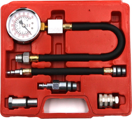 Бензиновый компрессометр Car-Tool гибкий шланг, 3 адаптера CT-N0104