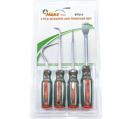 Набор скребков и сьемников 4 предмета Hans BTU-4