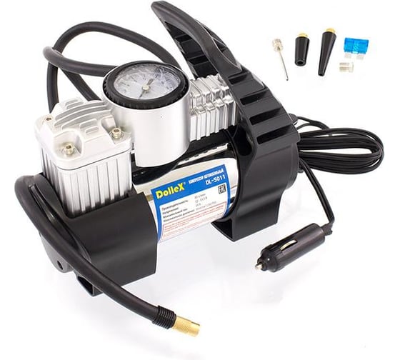 Компрессор DolleX 12V, 14 A, 10 Атм, 40 л/мин, предохранитель, сумка DL-5011
