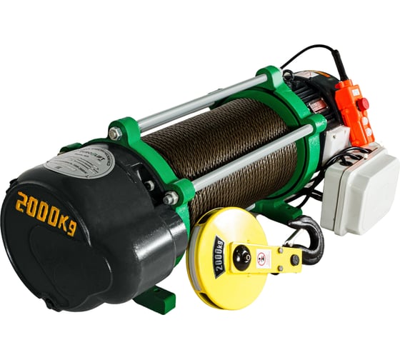 Электрическая лебедка EURO-LIFT KCD 1500/3000 кг, 70/35 м, U=380 В 00-00001880