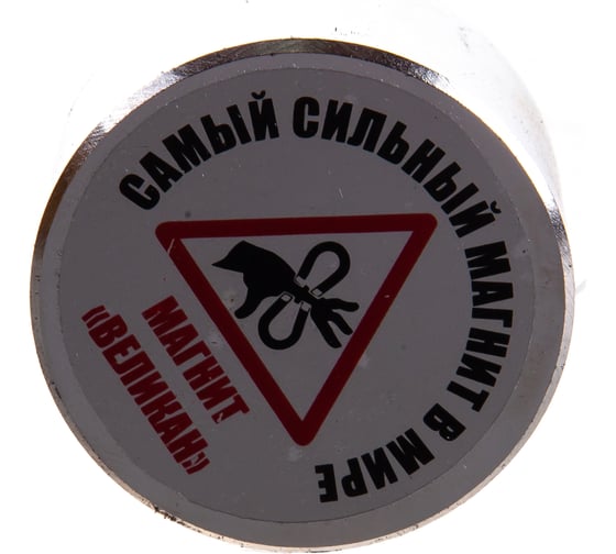 Неодимовый магнит диск 45х25 мм Forceberg Магнит Великан 1212529