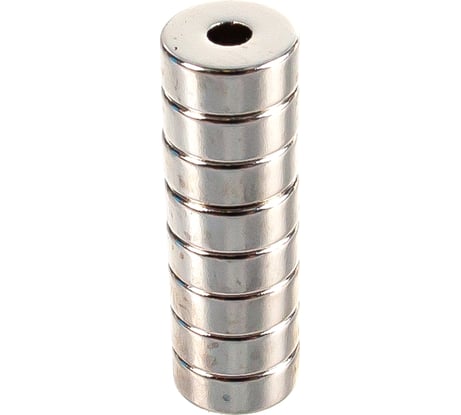 Неодимовый магнит - кольцо 10x3x4 мм, 8шт,  Forceberg 9-1252102-008