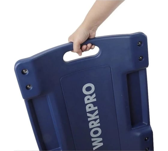 6-ти колесная подкатная тележка WORKPRO 1000 мм, макс нагрузка 90 кг WP319002