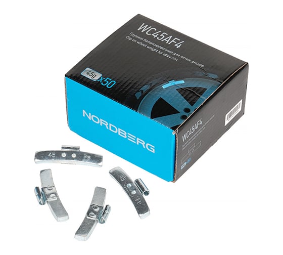 Балансировочные грузики для литых дисков NORDBERG Fe 45 г, 50 шт WC45AF4