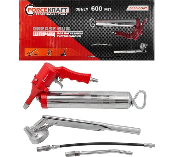Шприц для нагнетания густой смазки 600мл Forcekraft FK-6636-6GAT(57300) 1