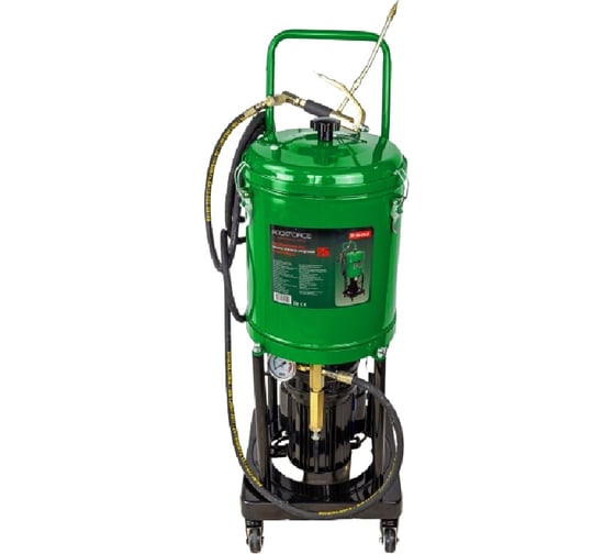 Электрический нагнетатель густой смазки Rockforce 25 л, 220 V, 1,1 кВт, 0,35 л/мин, 250-400 Bar, длина шланга 4 м, рабочая t - 10 гр + 50 гр RF-HG-69230(47686)