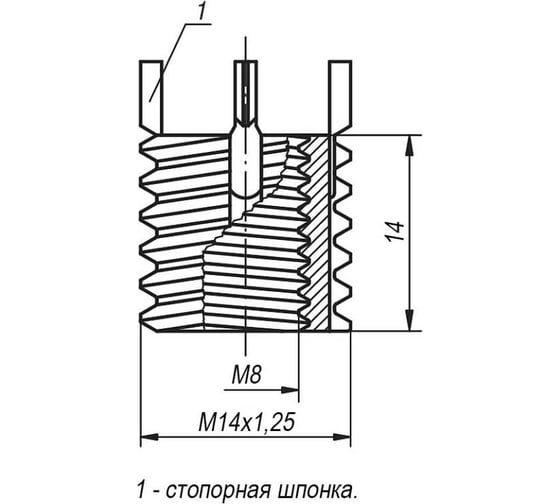 Вставка резьбовая KIPP K0399.08