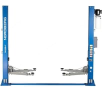 Подъемник NORDBERG 380 V, 2х стоечный, 4 т, с электростопорами, синий N4120BE-4B_380