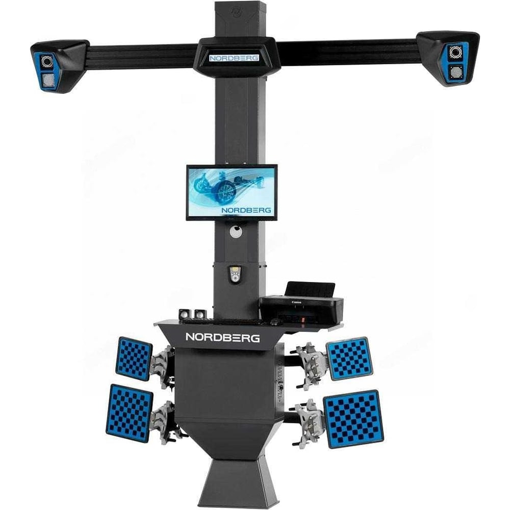 Стенд сход-развал NORDBERG 3D модель для ям и подъемников C802_серый ...