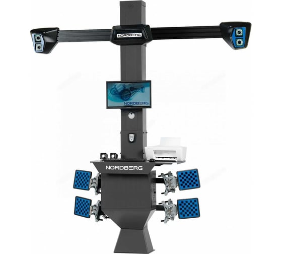 Стенд сход-развал NORDBERG 3D модель четырехкамерный C804_серый 1