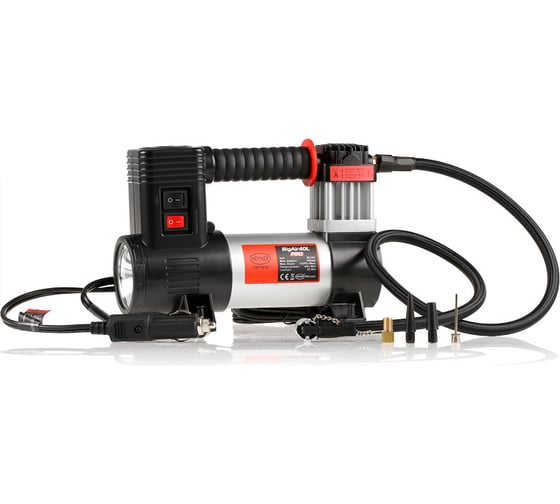 Компрессор с лампой Heyner 9 бар, сумка 12V 190W 237 100 1