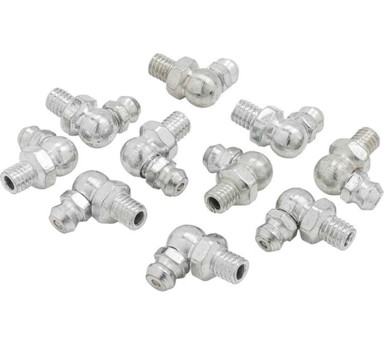 Пресс-масленка Forsage 6мм угловая (90град.), комплект 10 шт F-GN-01-90-6MM(57021)