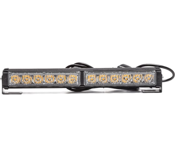 Маяк-стробоскоп АВТОЭЛЕКТРИКА AE12W-2EPS-1S 12 Вт, 12/24 В, 1-сторона, 2 блока Epistar, 13 режимов, провод 3 м, кронштейн AE12W-2EPS-1S 09.02315