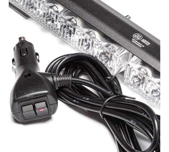 Маяк-стробоскоп АВТОЭЛЕКТРИКА AE12W-2EPS-1S 12 Вт, 12/24 В, 1-сторона, 2 блока Epistar, 13 режимов, провод 3 м, кронштейн AE12W-2EPS-1S 09.02315