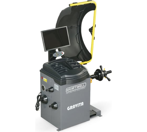 Балансировочный станок автомат GRAVITA с ЖК монитором 19", лазер, голосовое управление KraftWell KRW245 1