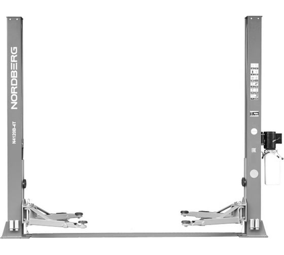 Подъемник NORDBERG 220V 2х стоечный 4т (серый) N4120B-4G_220