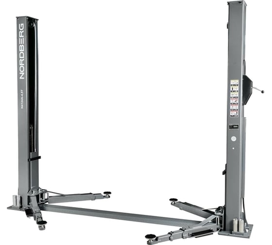 Подъемник NORDBERG 2-стоечный 4,5 т, 380 В, серый N4124AM-4,5G