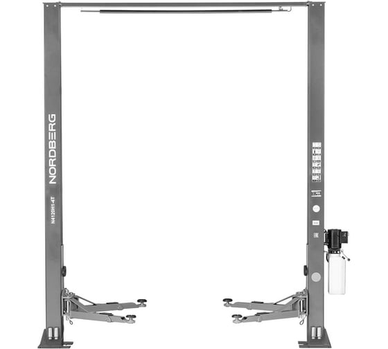 Подъемник NORDBERG 380V 2х стоечный 4т с верхней синхронизацией, H=4,0 м (серый) N4120H1-4G_380 1