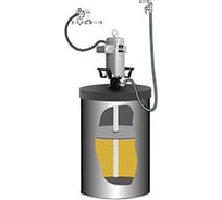 Комплект для монтажа насоса SAMOA РМ45 40:1 на 185 кг бочках 534410