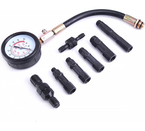 Бензиновый компрессометр с адаптерами Car-Tool CT-N0126