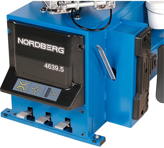 Станок шиномонтажный NORDBERG 380V п/автомат, 2х скор, стол с накладками, синий 4639,5(B) 380