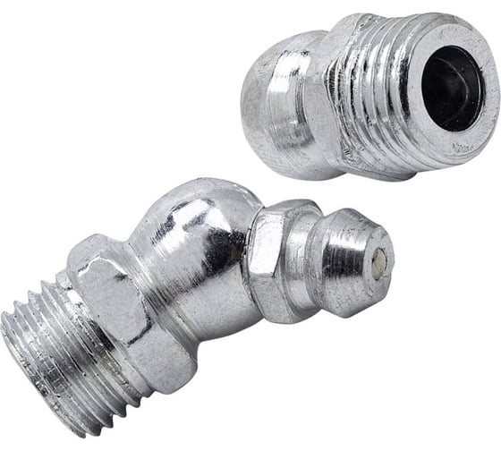 Пресс-масленка Rockforce 10мм, угловая (45град.), комплект 10 шт RF-GN-01-45-10MM(57071)